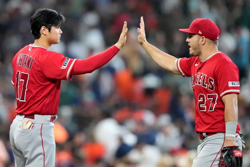 ▲大谷翔平離開天使後，Mike Trout交易傳聞甚囂塵上。（圖／美聯社／達志影像）   