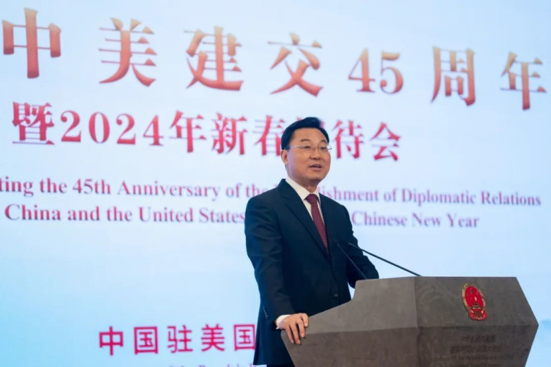 中國駐美大使謝鋒 28 日表示，美方無端盤查、遣返中國留學生的行為是將「教育交流政治化」。   圖：翻攝自環球網