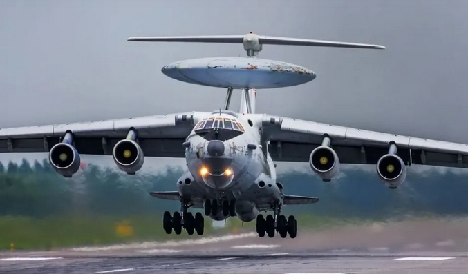 俄軍A50空中預警機。   圖 : 翻攝自河東三叔