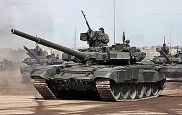 俄軍T-90坦克。   圖 : 翻攝自維基百科