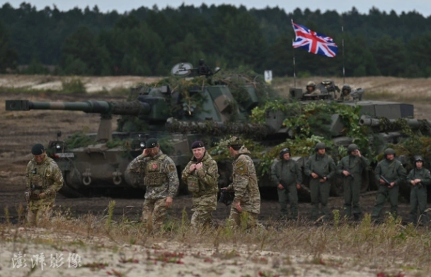 英國陸軍2022年9月參與波蘭的軍事演習。   圖 : 翻攝自澎湃影像