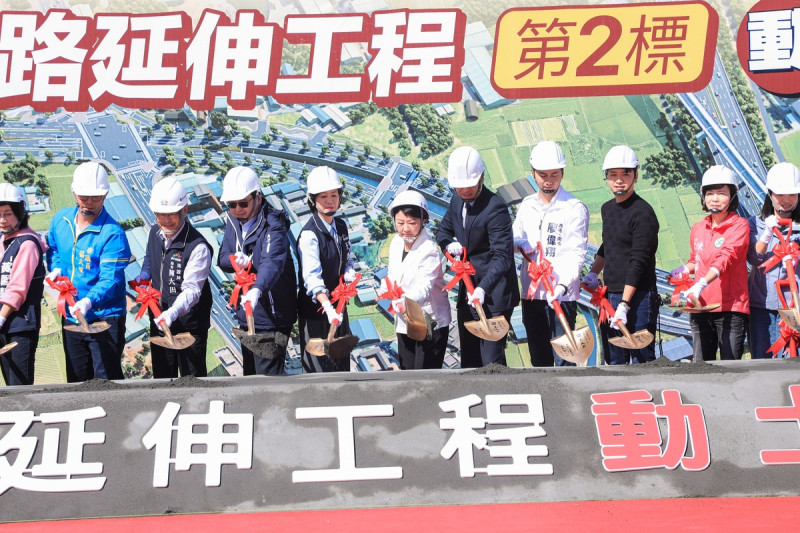 市政路延伸工程第2標安和路至環中路今天舉行開工動土典禮。   台中市政府/提供
