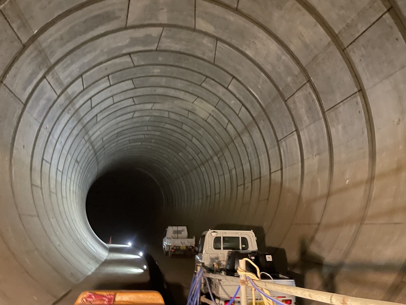 防洪秘密武器 東京市中心地底深埋巨大隧道。   圖 : 中央社/提供