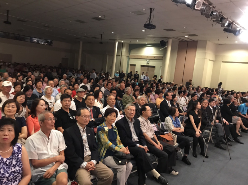「台灣的挑戰與出路」演講會，現場聽眾高達700多名。   圖: 台南市政府提供