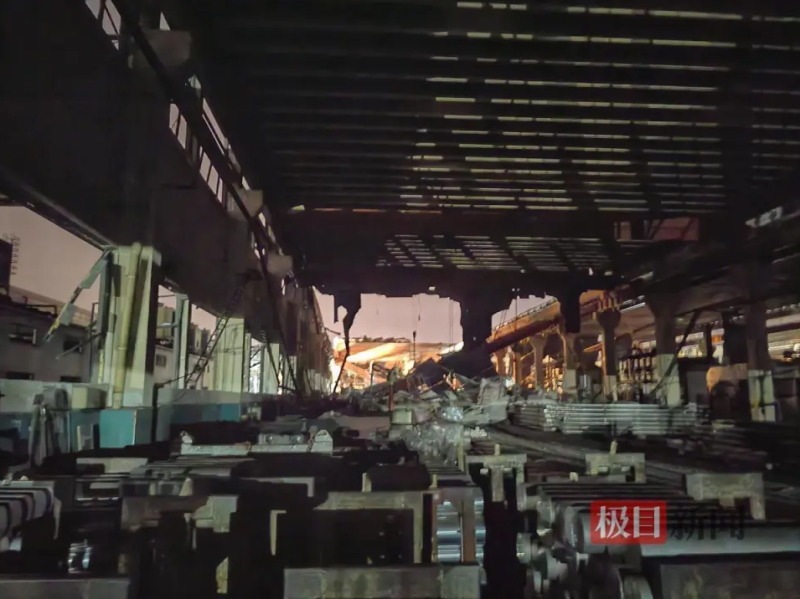 江蘇省南通市海安亞太科技被毀壞的廠房。   圖 : 翻攝自騰訊網