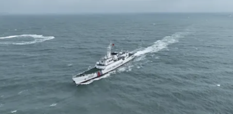 圖為中國海警 2202 艦。   圖 : 翻攝自中國海警