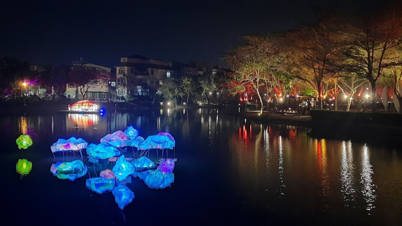 月津港燈節。   圖：台南市政府觀光旅遊局／提供