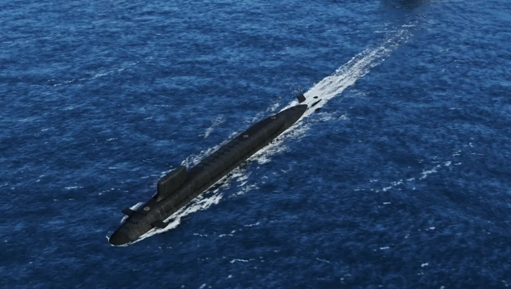 如果 096 型核潛艇潛入大海，幾乎無法被發現。   圖：翻攝自俯瞰全球