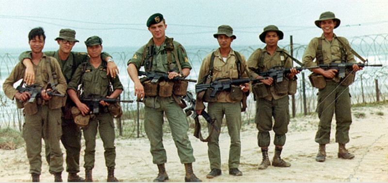 美軍綠扁帽部隊也常協助訓練海外軍事人員。   圖 : 翻攝自US Army