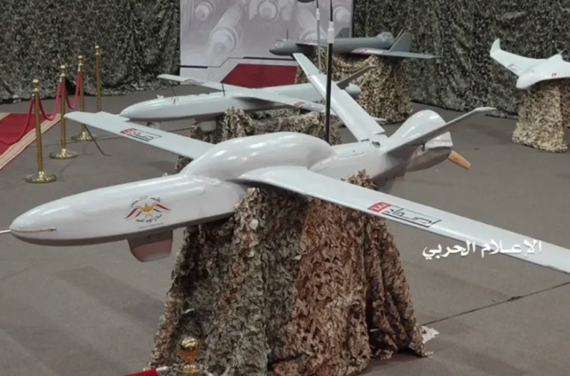 胡塞組織曾公布它們所使用的無人機。   圖 : 翻攝自騰訊網
