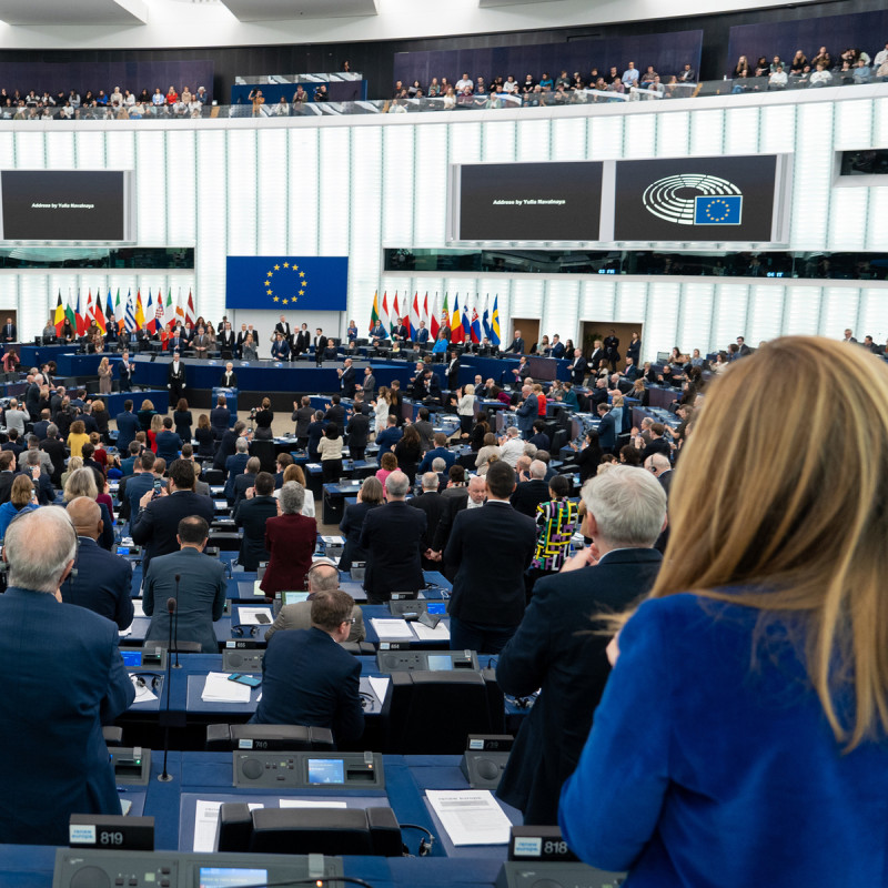 歐洲議會13日以壓倒性票數，通過全球第一個人工智慧（AI）法案，將根據風險高低管理應用。   圖：取自歐洲議會臉書（資料照）