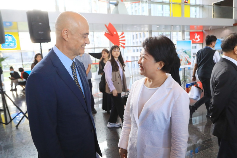 西班牙的國慶交流酒會選在台中市，也為盧秀燕在外交領域上的表現大大加分。   圖：台中市政府/提供