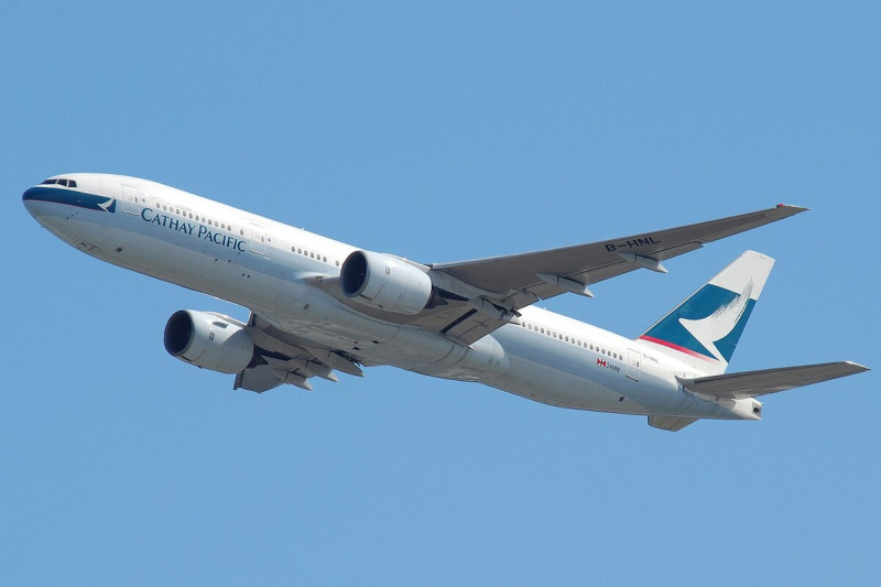 美國聯合航空公司 1 架前往日本的波音 777 客機，因機械故障返回舊金山國際機場。（示意圖）   圖：翻攝自維基百科