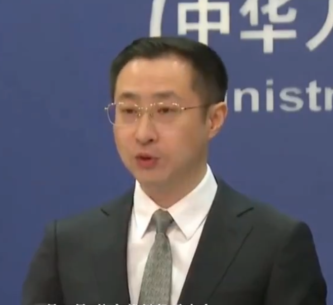 中國外交部發言人林劍表示，美國不是南海問題的當事方，無權介入中菲兩國之間的涉海問題。   圖 : 翻攝自中國新聞社 X（前推特）帳號