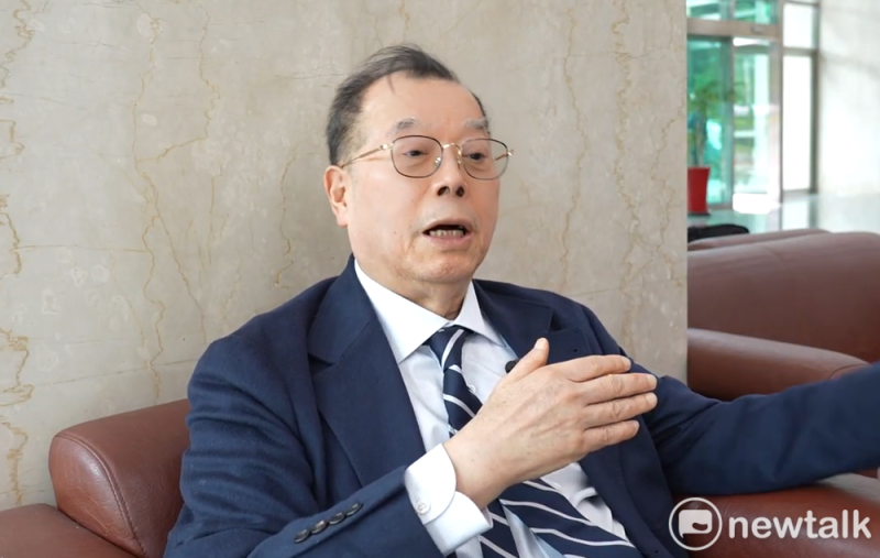 力積電董事長黃崇仁表示，賴清德首站關心半導體業，代表他對台灣的護國神山、半導體很在乎。   圖：黃宣尹攝