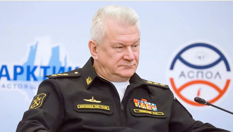多家俄媒曾引述消息人士報導稱，俄海軍總司令葉夫梅諾夫已被解職，其職務將由北方艦隊司令、海軍上將莫伊謝耶夫接任。   圖 : 翻攝自html bad.news