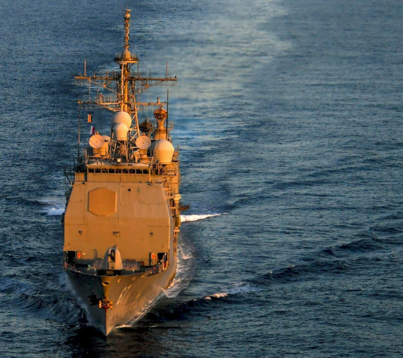 美國海軍提康德羅加級巡洋艦「夏洛號(USS Shiloh CG-67)」被列在2025計畫退役艦船名單。   圖：翻攝US NAVY