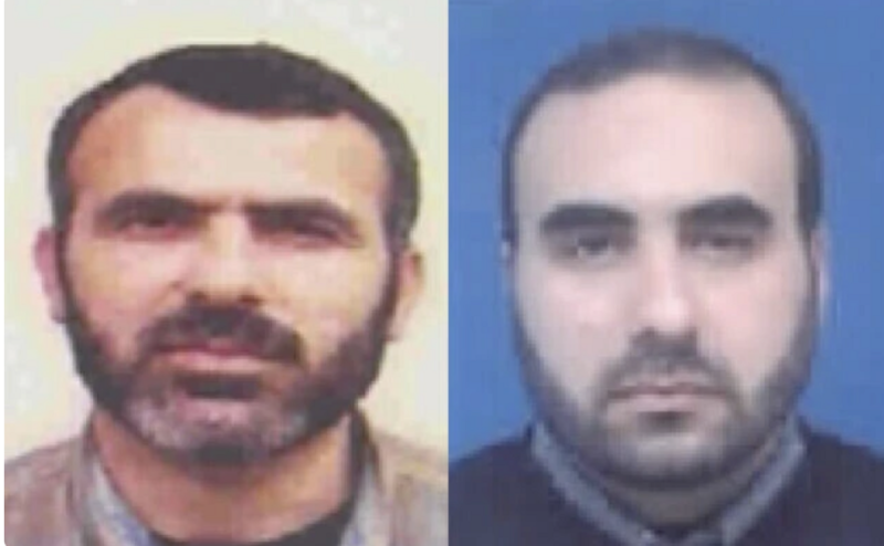 左為巴勒斯坦伊斯蘭抵抗運動（哈瑪斯）下屬武裝派別卡桑旅的副指揮官馬爾萬·伊薩，右為哈馬斯高級指揮官加齊·阿布·塔馬阿。   翻攝自 騰訊網 觀察者網