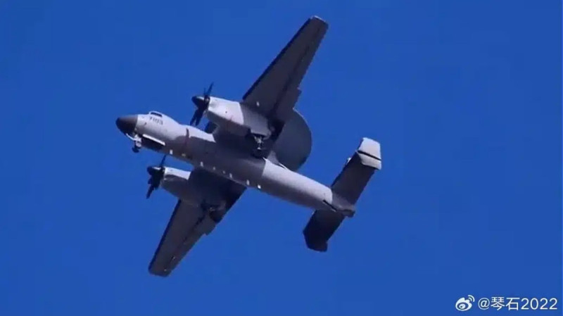  解放軍空警-600試飛。 圖：翻攝「微博」@琴石2022 