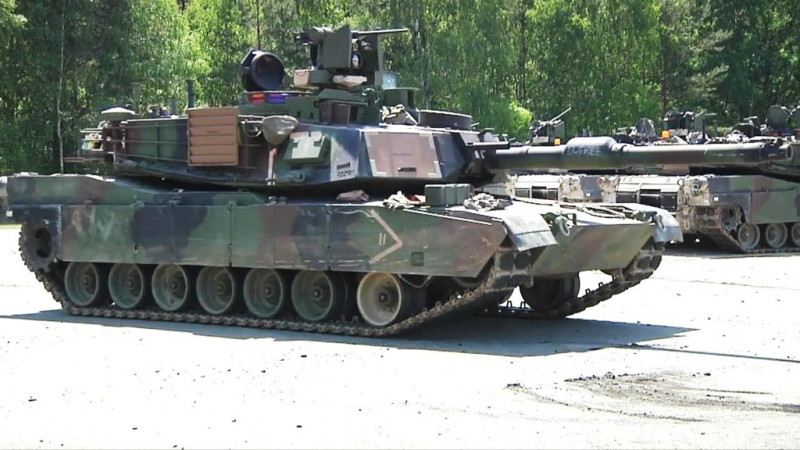 美製M1A2主力戰車。   圖：翻攝US ARMY