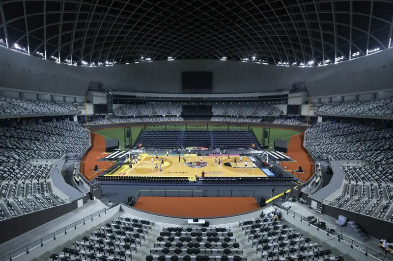 ▲新北中信特攻籃球隊及臺北台新戰神籃球隊將於4月13日、14日於臺北大巨蛋進行比賽，創下台灣籃壇新頁。（圖／記者陳明安攝）   