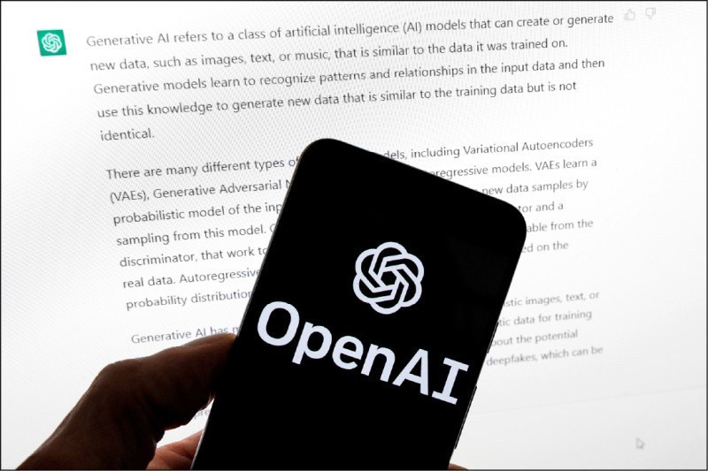 OpenAI初步同意將語言模型送到數位部AI評測中心進行評測。   圖：達志影像/美聯社
