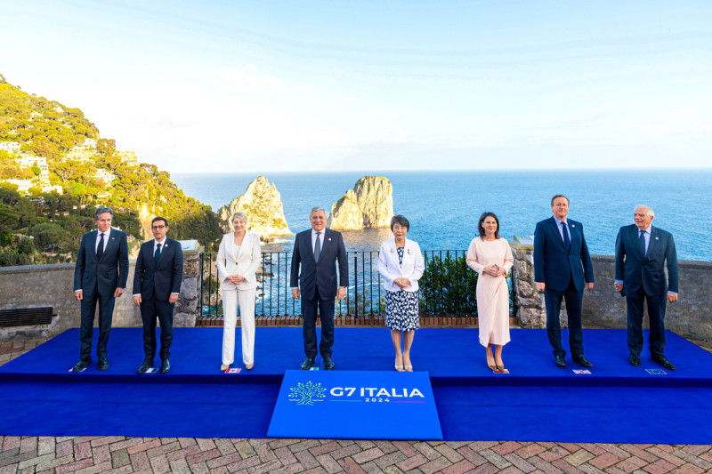 2024年G7會議在義大利卡布里島舉行。   圖：取自「G7Italy」官網https://reurl.cc/70yqNk