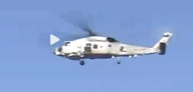 日本海上自衛隊近期有 2 架 SH-60K 直升機在訓練中失聯。   圖：翻攝自海客新聞