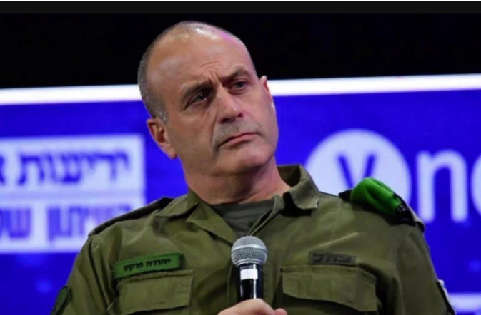 以色列國防軍中央司令部司令耶胡達·福克斯決定為去年的哈瑪斯大洪水行動請辭。   圖 : 翻攝自北京時間