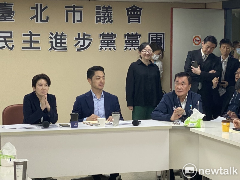 台北市長蔣萬安今赴北市議會民進黨團報告重大法議案。   圖：周煊惠 / 攝