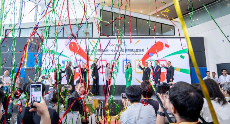蔡英文出席Google新辦公大樓開幕典禮。   圖：總統府提供
