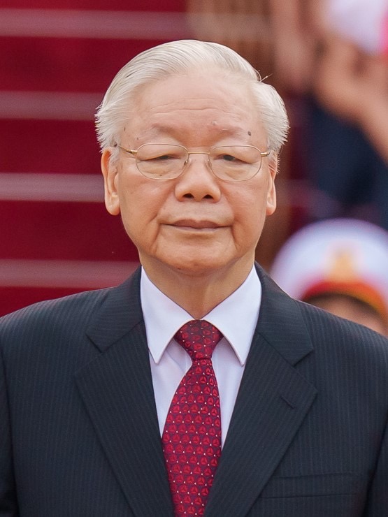 越共總書記和中央軍事委員會書記阮富仲，本月已滿 80 歲。   圖：翻攝自維基百科