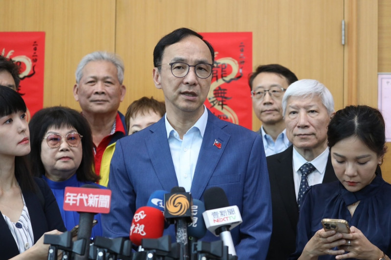 對於訪問中國及廢除反滲透法議題，國民黨主席朱立倫一一駁斥。   圖：國民黨文傳會提供