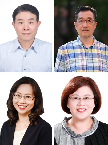 行政院30日提名翁柏宗(左上)、陳炳宏(右上)、羅慧雯(左下)及詹懿廉(右下)等4人出任新任NCC委員。   圖：行政院提供