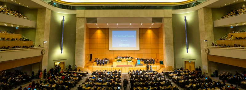 世界衛生大會(WHA) 在日內瓦舉行，6/1閉幕。   圖：翻攝自WHO網站