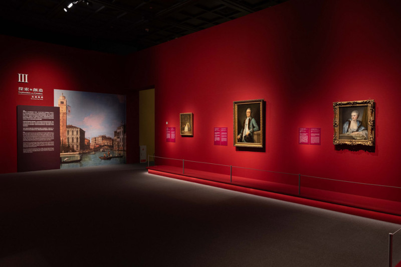 《從拉斐爾到梵谷：英國國家藝廊珍藏展》展場。   圖：奇美博物館提供