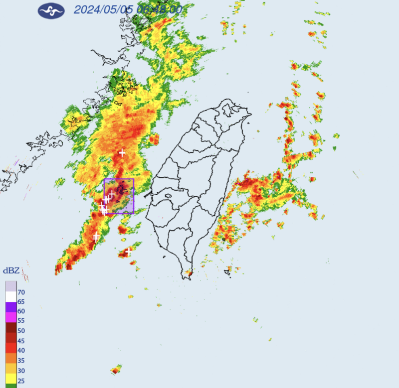 氣象署針對「澎湖縣」發布大雷雨即時訊息，持續時間至8點15分止。   