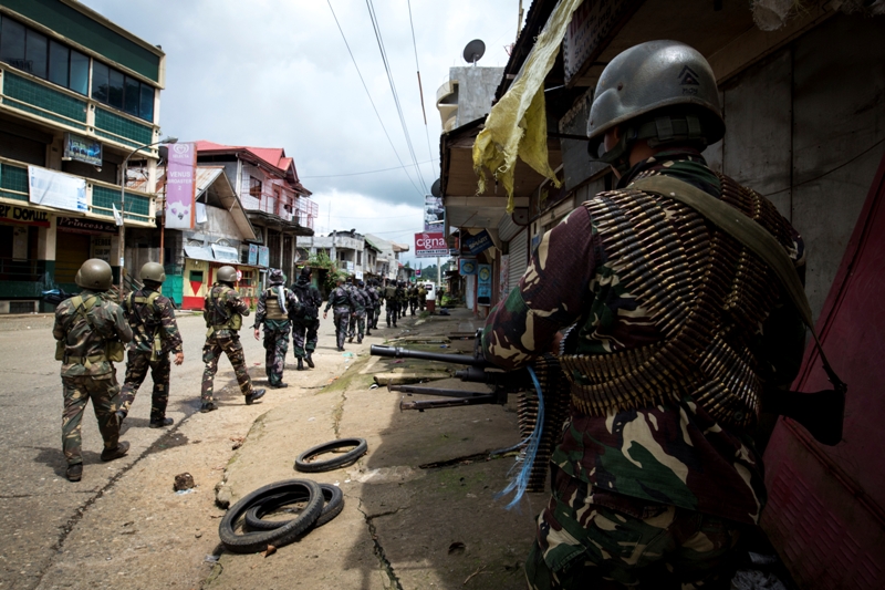 菲律賓政府經過一個多月清剿，把位於菲律賓南部馬巫德集團恐怖分子包圍在馬拉韋市小部分範圍內。   圖 : 達志影像 / 資料照片