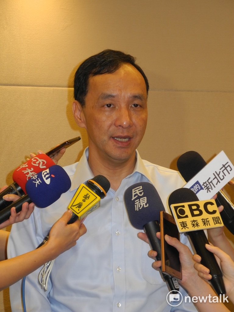 朱立倫指前瞻計畫不符特別預算，「這是基本常識」，而且對新北及花東等縣市極度不公平。   圖：王峻昌／攝