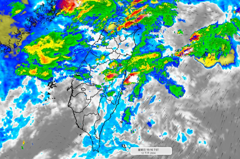 氣象達人彭啟明稍早也分享了即時雷達圖，提醒民眾明日的雨勢將更加廣泛也明顯。   圖：翻攝自氣象達人彭啟明