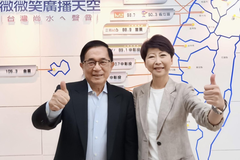 民進黨立委陳亭妃接受前總統陳水扁專訪時提及台南市長初選。   圖：取自「陳水扁新勇哥物語」臉書