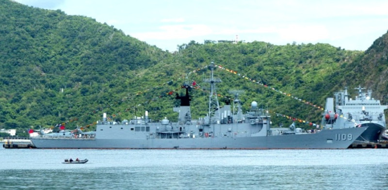 台灣海軍「成功級」巡洋艦張騫號（舷號1109）。(示意圖)   圖 : 翻攝自台灣戰情室 臉書