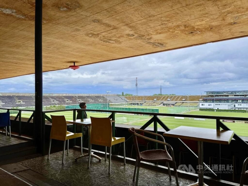 斯特拉霍夫體育館（Great Strahov Stadium）的總統看台區在1926年建造。   圖：中央社提供