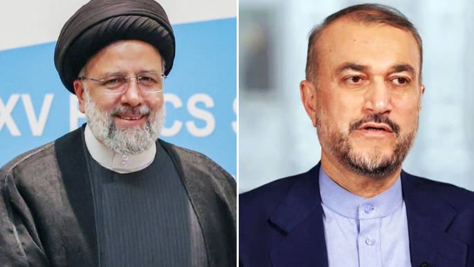 伊朗總統萊希與外交部長阿米拉卜杜拉希安因直升機墜毀死亡。   圖：翻攝自 SAY CHEESE！X（前推特）帳號