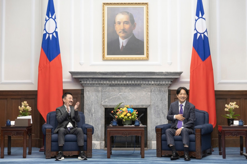 總統賴清德接見北美洲台灣商會聯合總會回國訪問團。   圖：總統府提供