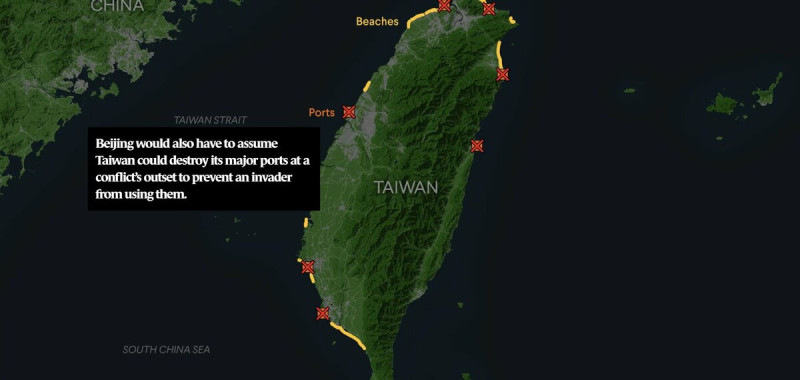 美國外交關係協會曾對中國入侵台灣的困難度進行分析，並得出有 6 大點讓中國難以侵略台灣的結論。   圖：翻攝自 Ignatius Lee X（前推特）帳號