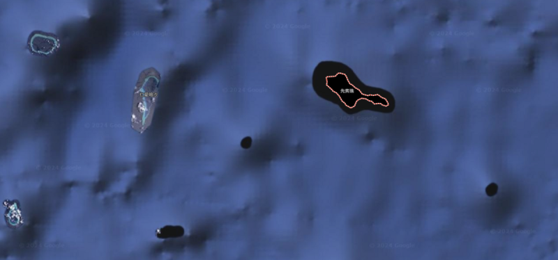 仙賓礁位置圖。   圖 : 翻攝自GOOGLE地圖
