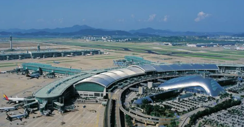 仁川國際機場。   圖：翻攝自成都商報紅星新聞