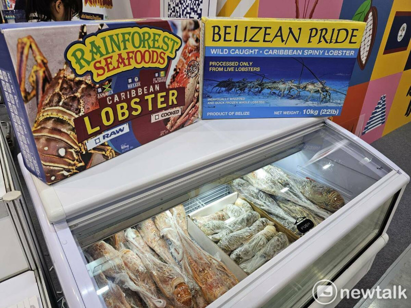 貝里斯龍蝦肉質彈嫩多汁，口感扎實且滋味鮮甜，去年就佔貝輸台產品總額的40%，深受台灣消費者肯定與喜愛。   圖：林昀真/攝