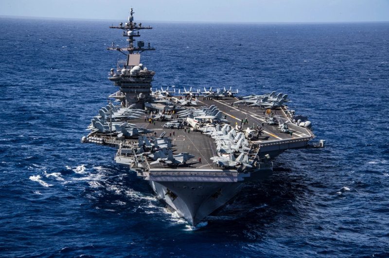 2024年環太平洋軍演美國派遣卡爾文森號參與軍演。   圖：取自美國海軍官網